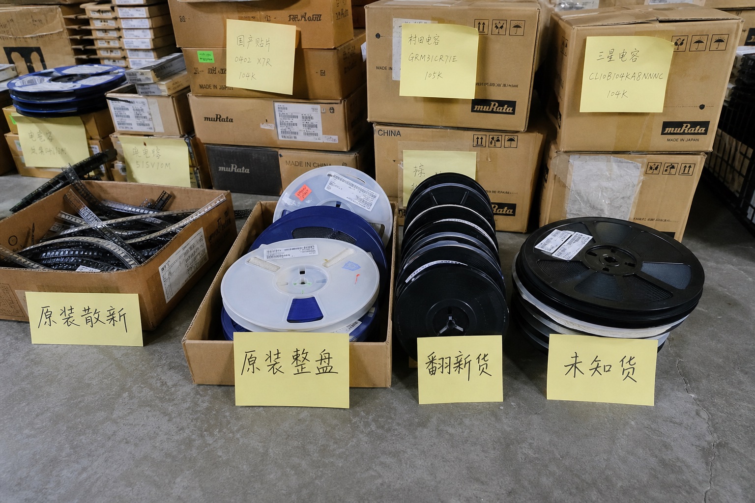 库存清单货质声明分堆电子料