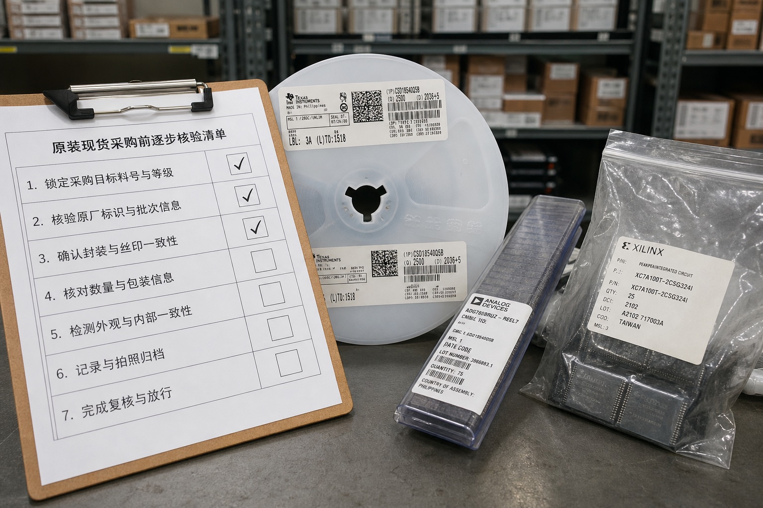 采购目标货质选项与样品卷盘