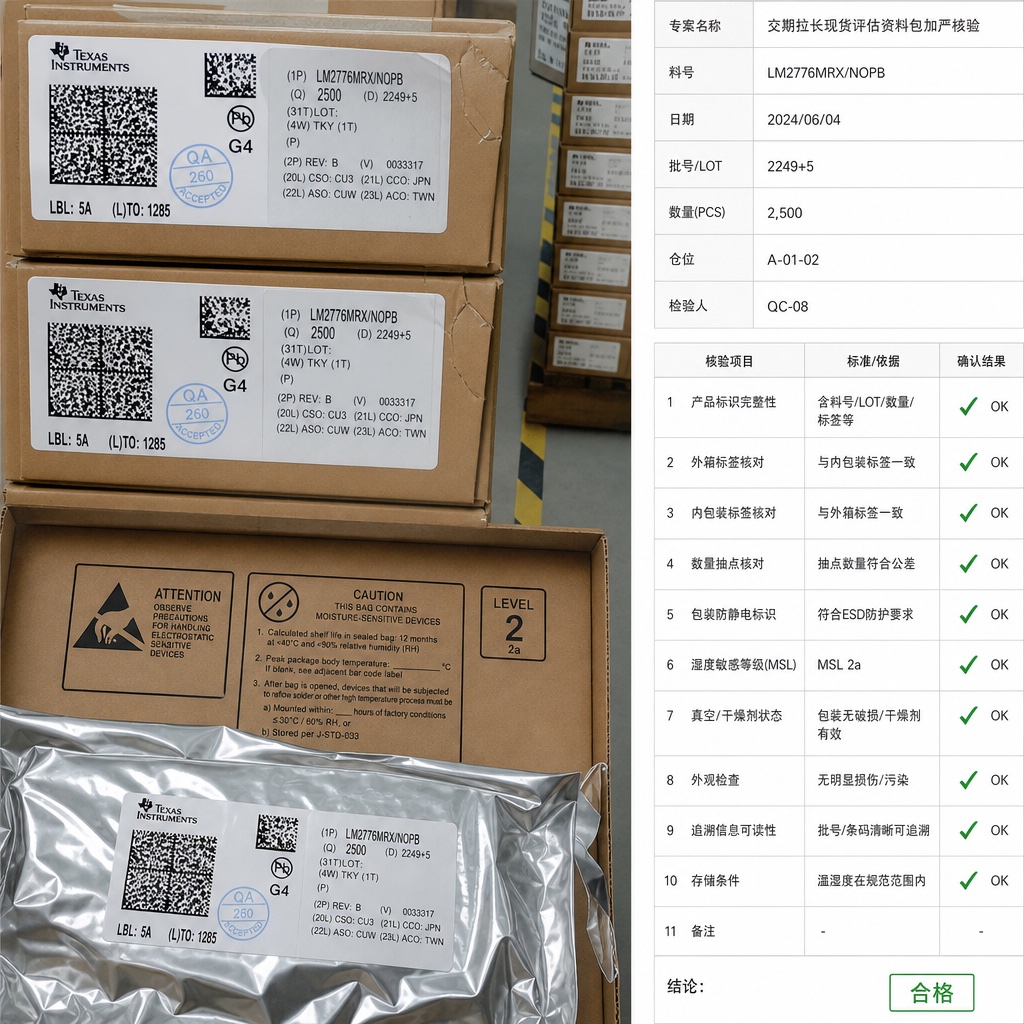 现货评估照片包与行号清单台面