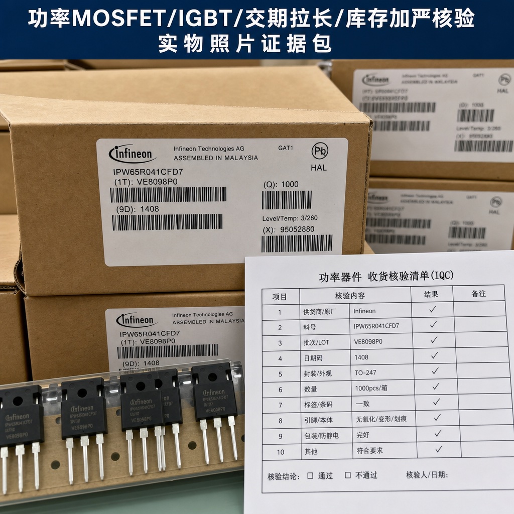 功率库存验货照片包与行号清单