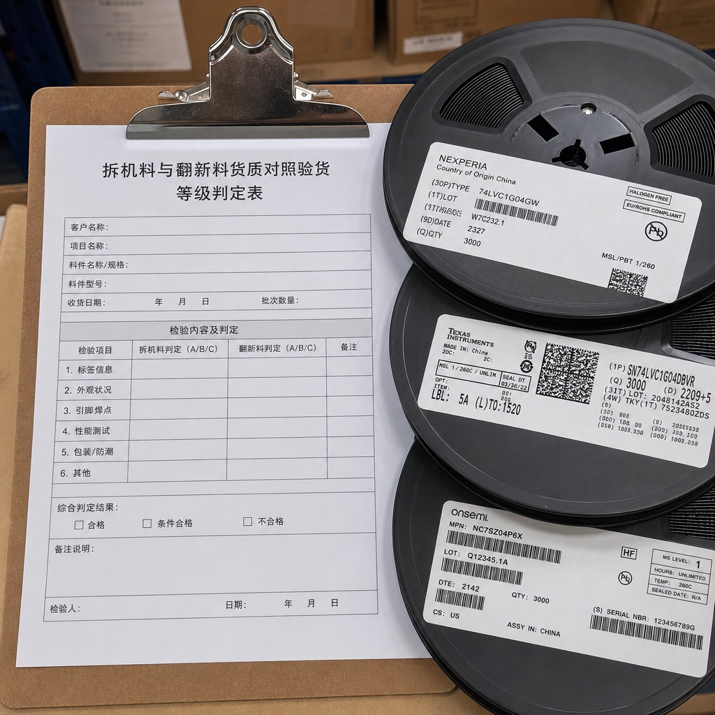 货质声明与盘标照片清单台