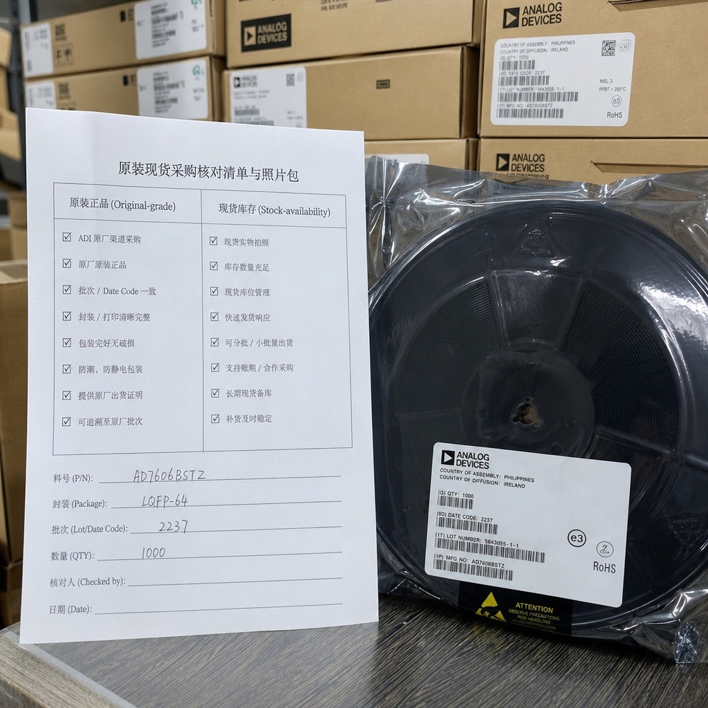 原装标签与现货声明分列核对