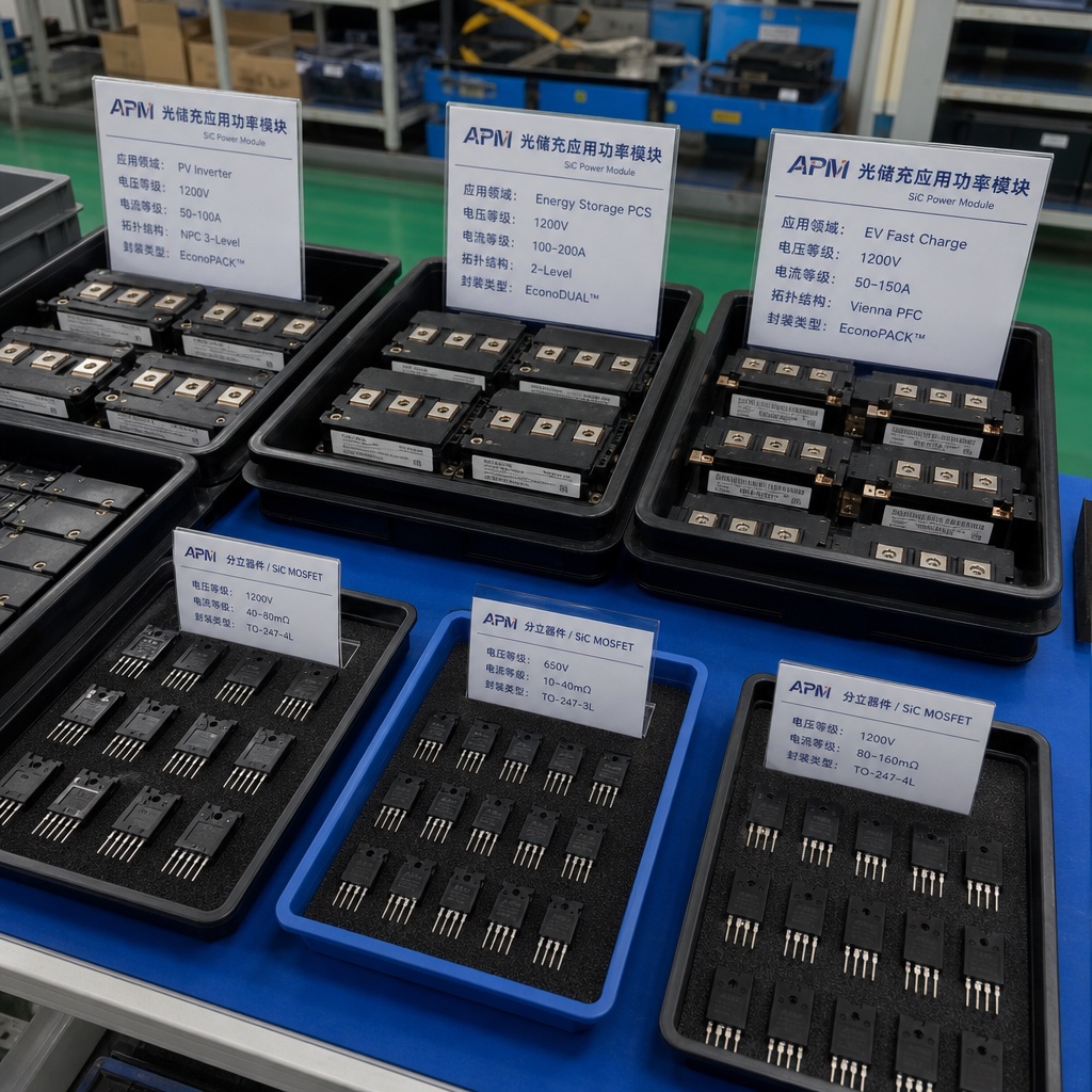 光伏储能快充功率器件分堆现场