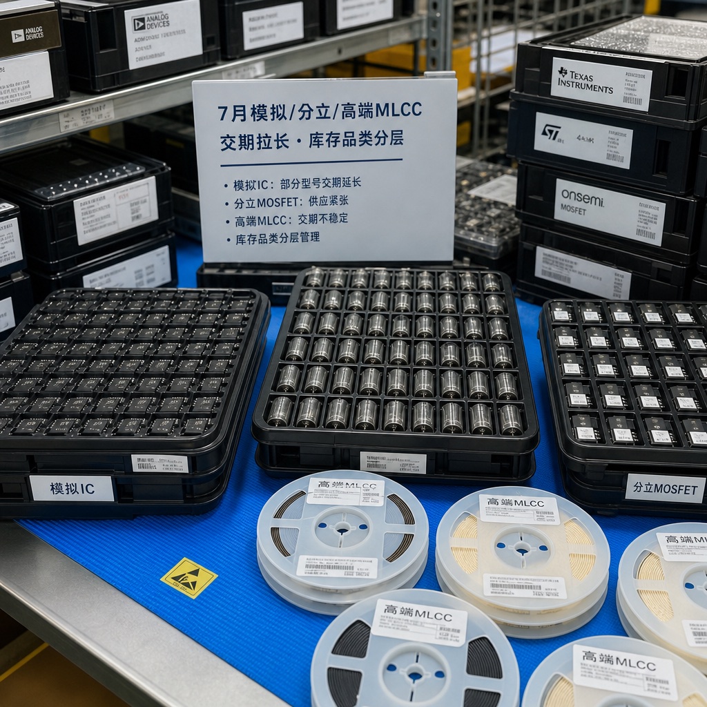 模拟芯片分立器件与MLCC分堆现场