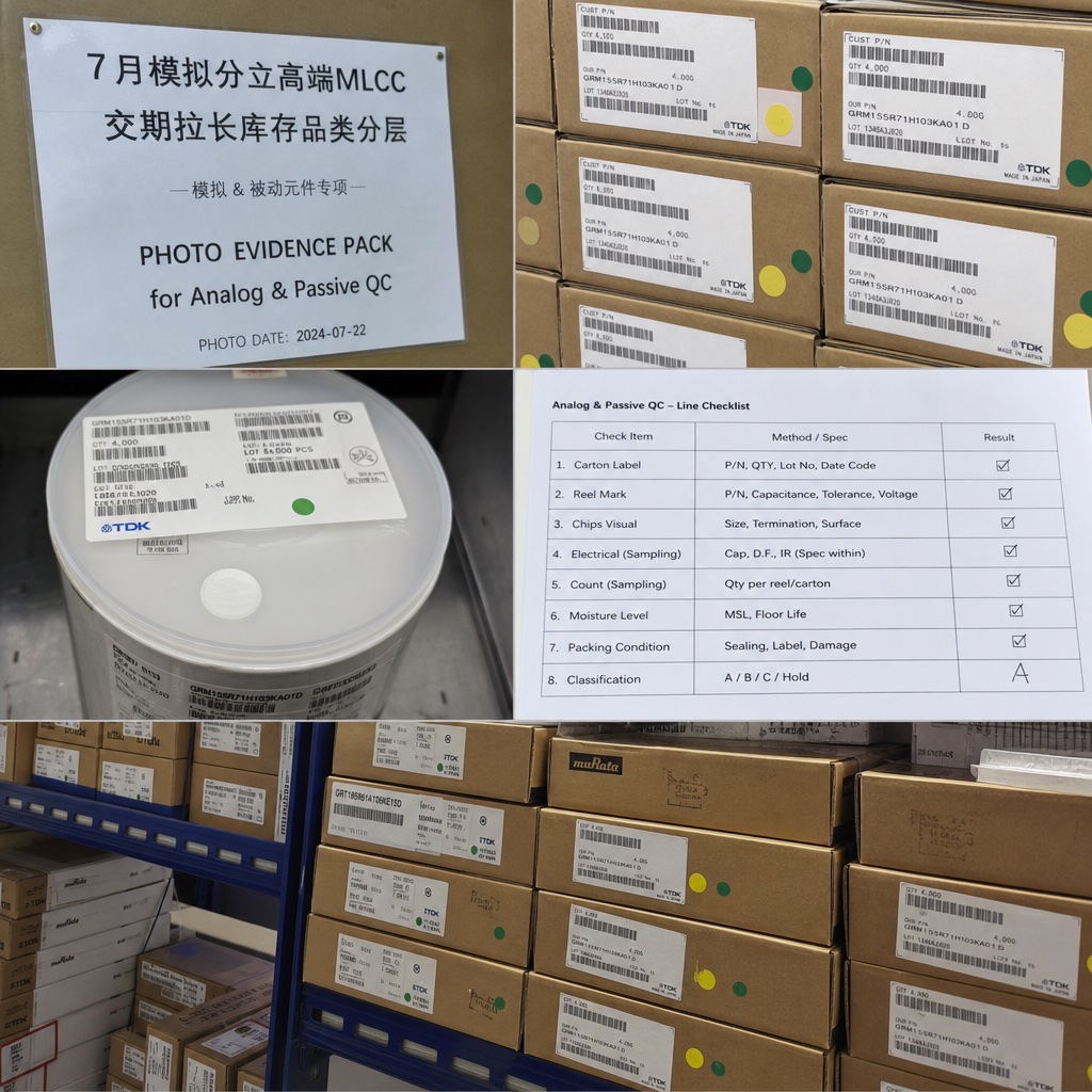 模拟与被动件验货照片包台面