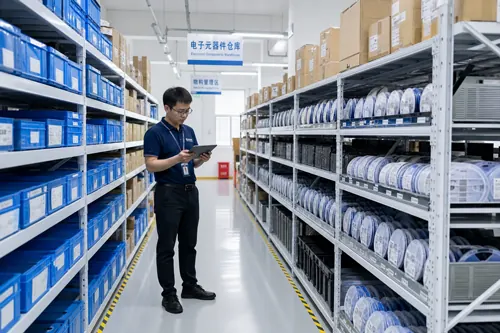 Warehouse service scene