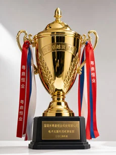 金色奖杯荣誉展示