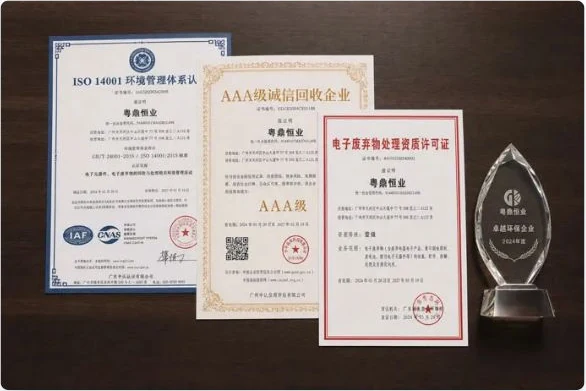 粤鼎恒业资质与荣誉证书